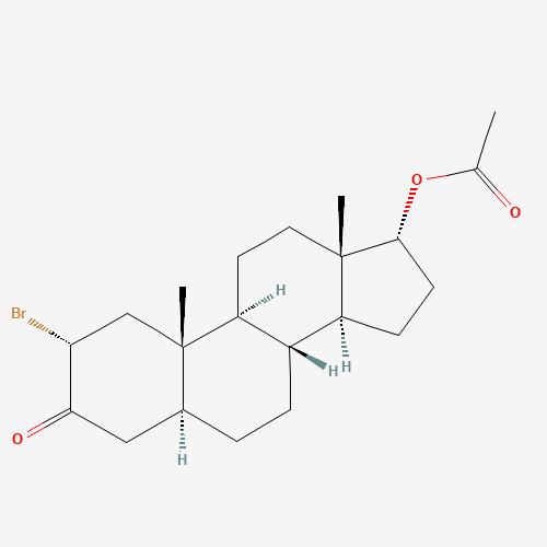 17b-Acetoxy-2a-bromo-5a-androstanone (CAS: 6173-35-9) - Related Chemical Product