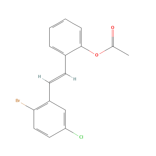 (E)-2-Acetoxy-2'-bromo-5'-chlorostilbene (CAS: 1000890-01-6) - Related Chemical Product