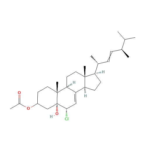 3b-Acetoxy-6a-chloroergosta-7,22-dien-5a-ol (CAS: 58261-88-4) - Related Chemical Product