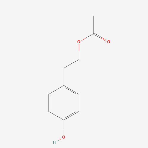4-(2-Acetoxy-ethyl)phenol (CAS: 58556-55-1) - Chemical Structure and Molecular Formula 