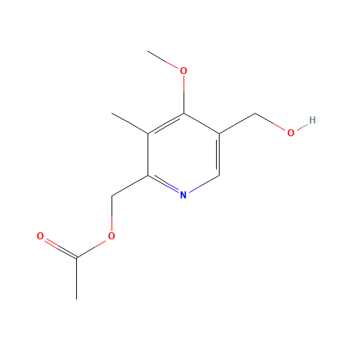 2-Acetoxymethyl-5-hydroxymethyl-4-methoxy-3-methylpyridine (CAS: 120003-77-2) - Related Chemical Product