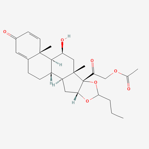 21-Acetoxy-11b-hydroxy-16a,17a-propylmethylenedioxpregna-1,4-diene-3,20-dione (CAS: 51333-05-2) - Related Chemical Product