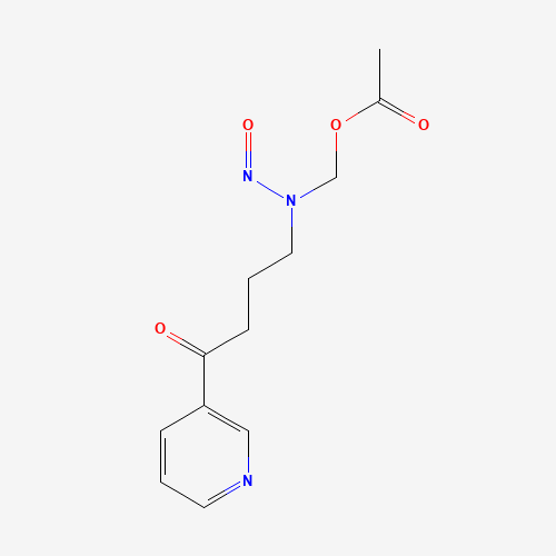 4-(Acetoxymethyl)nitrosamino]-1-(3-pyridyl)-1-butanone (CAS: 127686-49-1) - Chemical Structure and Molecular Formula 