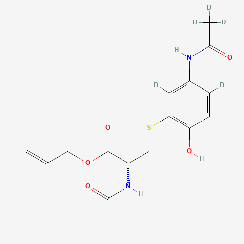 N-Acetyl-S-[3-acetamino-6-hydroxphenyl]cysteine-d5 Allyl Ester (Major) (CAS: 1331889-45-2) - Related Chemical Product