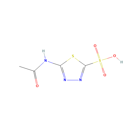 5-(Acetylamino)-1,3,4-thiadiazole-2-sulfonic Acid (CAS: 827026-60-8) - Chemical Structure and Molecular Formula 