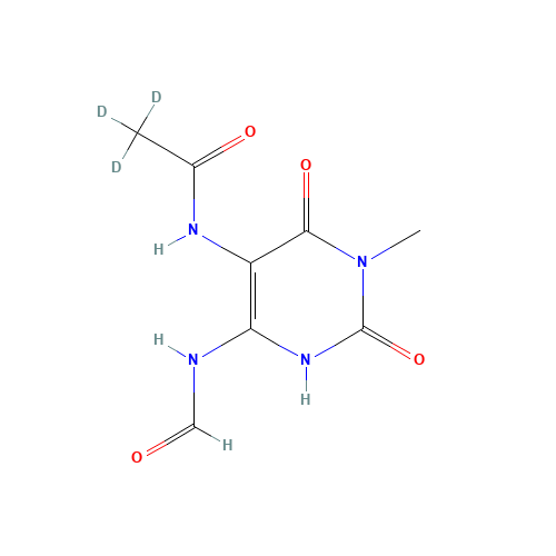 5-Acetyl-d3-amino-6-formylamino-3-methyluracil (CAS: 1185082-65-8) - Related Chemical Product