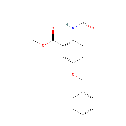 2-(Acetylamino)-5-(phenylmethoxy)-benzoic Acid Methyl Ester (CAS: 340291-79-4) - Related Chemical Product