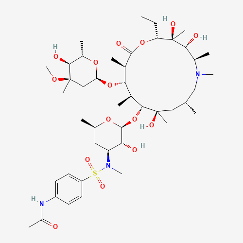 3'-N-[[4-(Acetylamino)phenyl]sulfonyl]-3'-N-demethyl Azithromycin (CAS: 612069-30-4) - Related Chemical Product