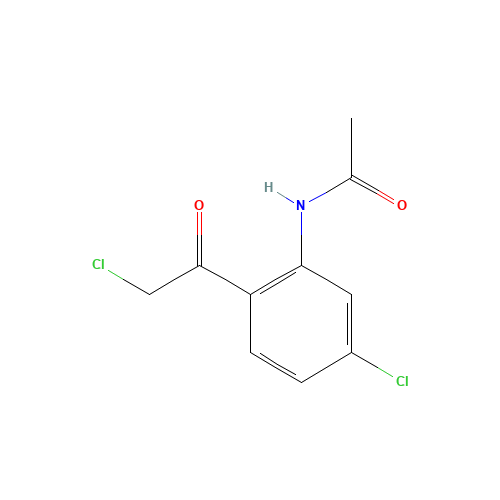 N-Acetyl-1-(2'-Amino-2,4'-dichlorophenyl)ethan-1-one (CAS: 68095-20-5) - Chemical Structure and Molecular Formula 