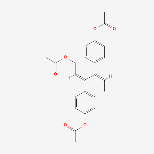 1-O-Acetyl-3,4-bis-(4-acetoxyphenyl)-hexa-2,4-dien-1-ol (CAS: 70101-24-5) - Related Chemical Product