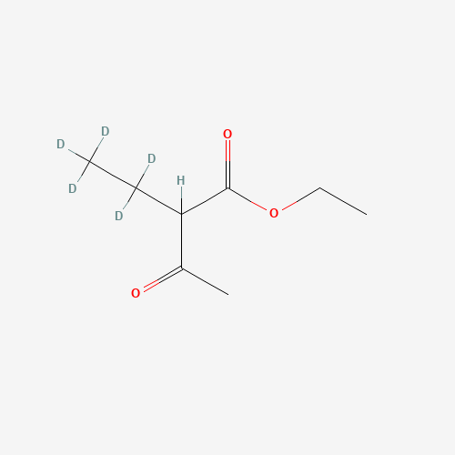 2-Acetylbutanoic-d5 Acid Ethyl Ester (CAS: 141327-44-8) - Chemical Structure and Molecular Formula 