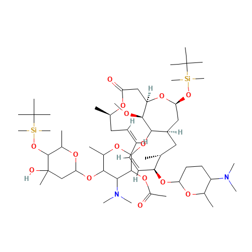 2'-O-Acetyl-4''-O-tert-butyldimethylsilylspiramycin I 3,18-(O-tert-Butyldimethylsilyl)acetal (CAS: 96405-32-2) - Related Chemical Product