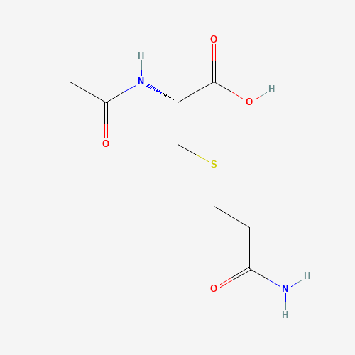 N-Acetyl-S-(carbamoylethyl)-L-cysteine (CAS: 81690-92-8) - Chemical Structure and Molecular Formula 