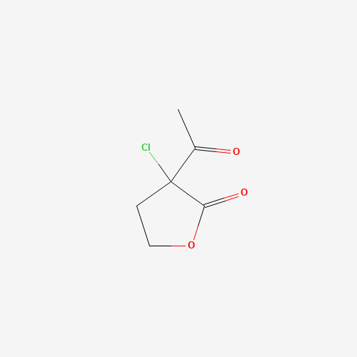 3-Acetyl-3-chlorodihydrofuranone (CAS: 2986-00-7) - Chemical Structure and Molecular Formula 