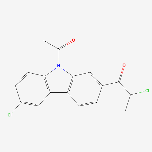 9-Acetyl-6-chloro-2-(2-chloro-1-oxopropyl)-9H-carbazole (CAS: 114041-34-8) - Related Chemical Product