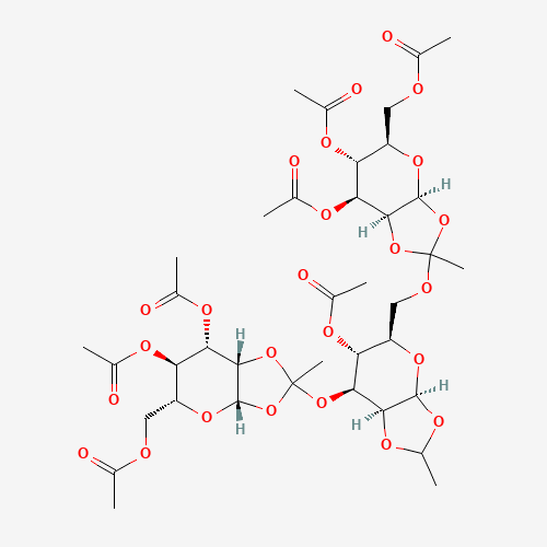 4-O-Acetyl-3,6-di-O-(3,4,6-tri-O-acetyl-b-D-mannopyranosyl-ethylidyne)-1,2-O-ethylidene-b-D-mannopyranose (CAS: 230963-27-6) - Related Chemical Product