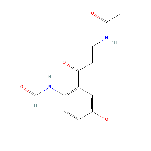 N-γ-Acetyl-N-2-formyl-5-methoxykynurenamine (CAS: 52450-38-1) - Chemical Structure and Molecular Formula 