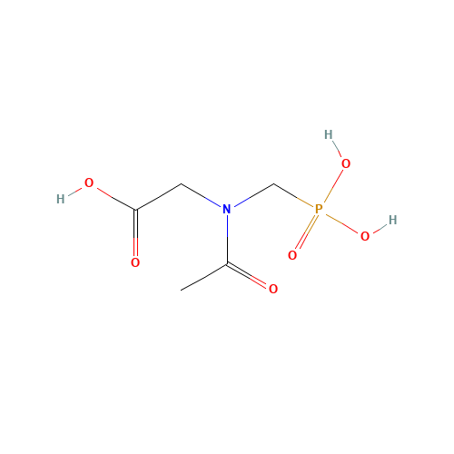 N-Acetyl Glyphosate (CAS: 129660-96-4) - Chemical Structure and Molecular Formula 