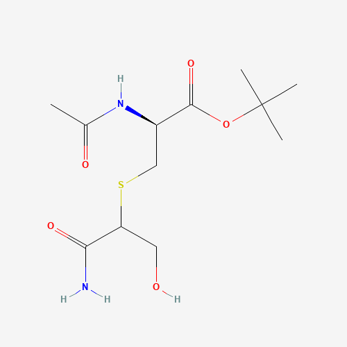 N-Acetyl-S-[2-amino-1-(hydroxymethyl)-2-oxoethyl]-L-cysteine-1,1-dimethylethyl Ester (CAS: 1079950-10-9) - Related Chemical Product