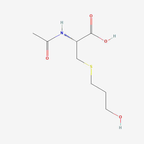 N-Acetyl-S-(3-hydroxypropyl)cysteine (CAS: 23127-40-4) - Chemical Structure and Molecular Formula 