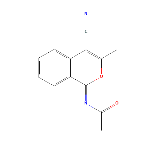 1H-1-Acetylimino-3-methylbenzo[c]pyran-4-carbonitrile (CAS: 161468-31-1) - Related Chemical Product