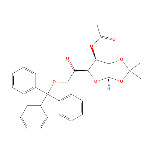 3-Acetyl-1,2-O-isopropylidene-6-O-trityl-b-L-arabino-hexofuranos-5-ulose (CAS: 109680-98-0) - Related Chemical Product