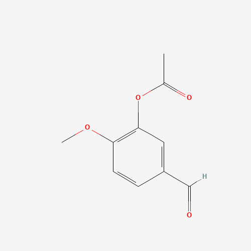 O-Acetyl Isovanillin (CAS: 881-57-2) - Chemical Structure and Molecular Formula 