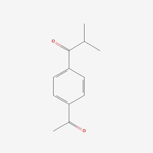 1-(4-Acetylphenyl)-2-methyl-1-propanone (CAS: 103931-20-0) - Chemical Structure and Molecular Formula 