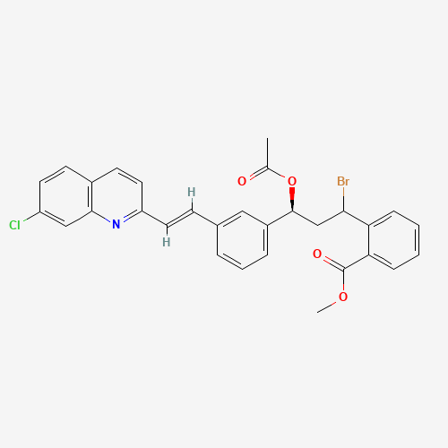 2-[(3S)-3-(Acetyloxy)-1-bromo-3-[3-[(1E)-2-(7-chloro-2-quinolinyl)ethenyl]phenyl]propyl]-benzoic Acid Methyl Ester (CAS: 184763-69-7) - Related Chemical Product