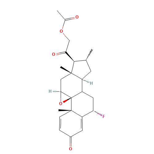 (6a,9b,11b,16a)-21-(Acetyloxy)-9,11-epoxy-6-fluoro-16-methyl-pregna-1,4-diene-3,20-dione (CAS: 61618-91-5) - Related Chemical Product