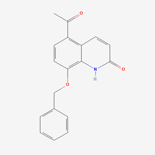 5-Acetyl-8-(phenylmethoxy)-2-quinolinone (CAS: 93609-84-8) - Chemical Structure and Molecular Formula 