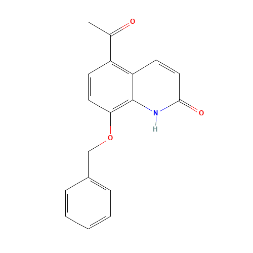 5-Acetyl-8-(phenylmethoxy)-2-quinolinone (CAS: 93609-84-8) - Chemical Structure and Molecular Formula 