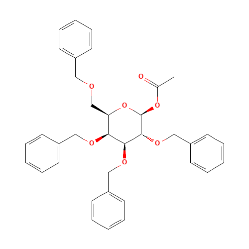 1-O-Acetyl-2,3,4,6-tetra-O-benzyl-b-D-galactopyranose (CAS: 3866-62-4) - Related Chemical Product