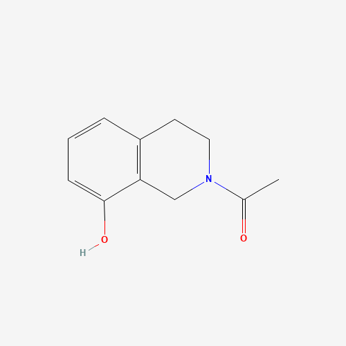2-Acetyl-1,2,3,4-tetrahydro-8-isoquinolinol (CAS: 140865-97-0) - Chemical Structure and Molecular Formula 