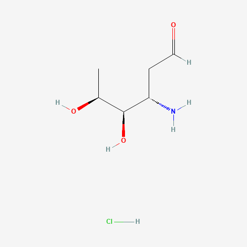 L-Acosamine Hydrochloride (CAS: 56501-70-3) - Chemical Structure and Molecular Formula 