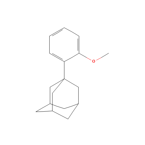 o-Adamantylanisole (CAS: 43109-77-9) - Chemical Structure and Molecular Formula 