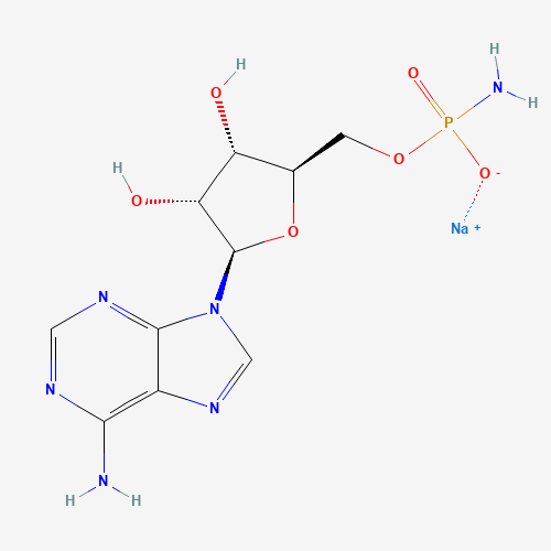 Adenosine 5'-Monophosphoramidate (CAS: 102029-68-5) - Chemical Structure and Molecular Formula 