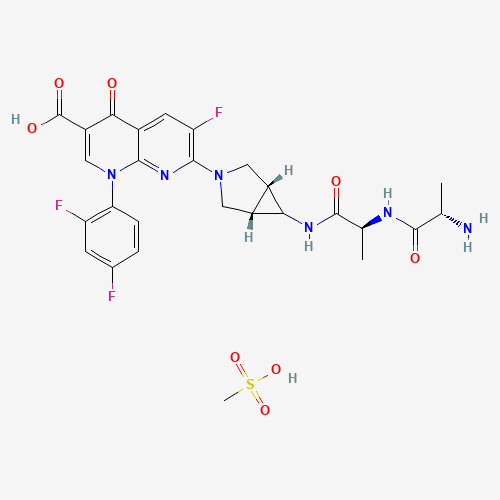 Alatrofloxacin Mesylate (CAS: 146961-77-5) - Chemical Structure and Molecular Formula 