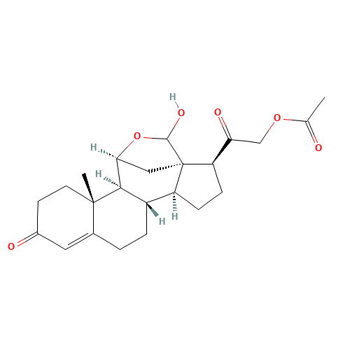 Aldosterone 21-Acetate (CAS: 2827-21-6) - Chemical Structure and Molecular Formula 