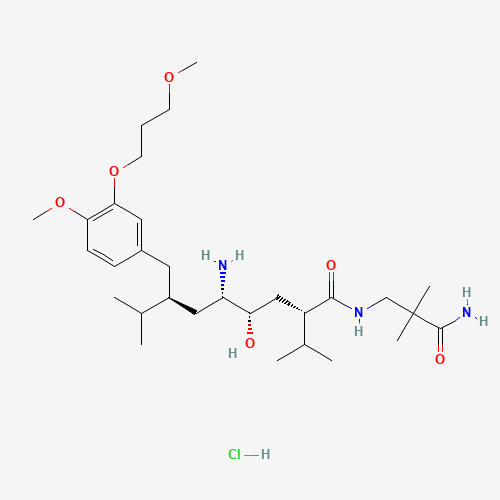 Aliskiren Hydrochloride (CAS: 173399-03-6) - Chemical Structure and Molecular Formula 