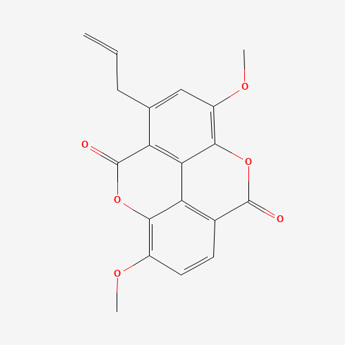 1-Allyl-catellagic Acid Diethyl Ether (CAS: 216374-59-3) - Chemical Structure and Molecular Formula 