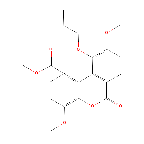 10-O-Allyl-3,8-deshydroxy-9-O-methyl Luteic Acid Methyl Ester (CAS: 1173188-31-2) - Chemical Structure and Molecular Formula 
