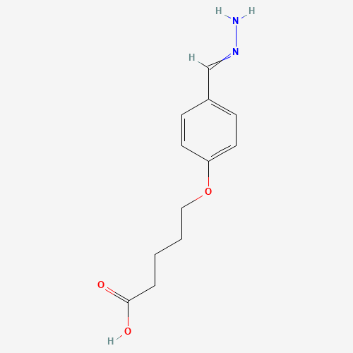 5-(4-Amidinophenoxy)pentanoic Acid (CAS: 144602-61-9) - Chemical Structure and Molecular Formula 