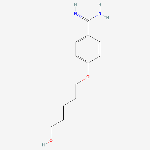 5-(4-Amidinophenoxy)-1-pentanol (CAS: 97844-81-0) - Chemical Structure and Molecular Formula 