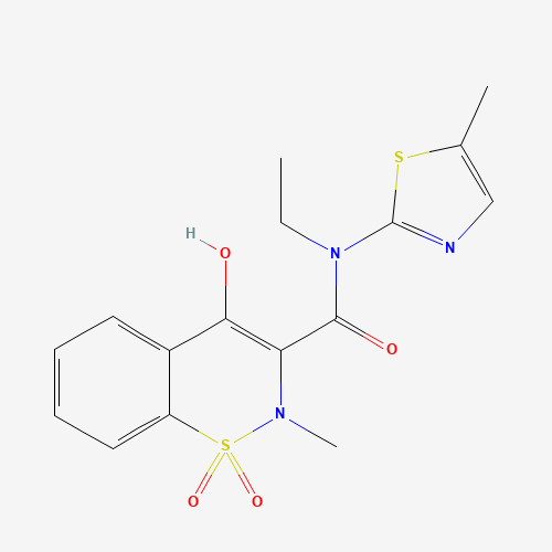 Amido Ethyl Meloxicam (Meloxicam Impurity) (CAS: 881399-30-0) - Chemical Structure and Molecular Formula 