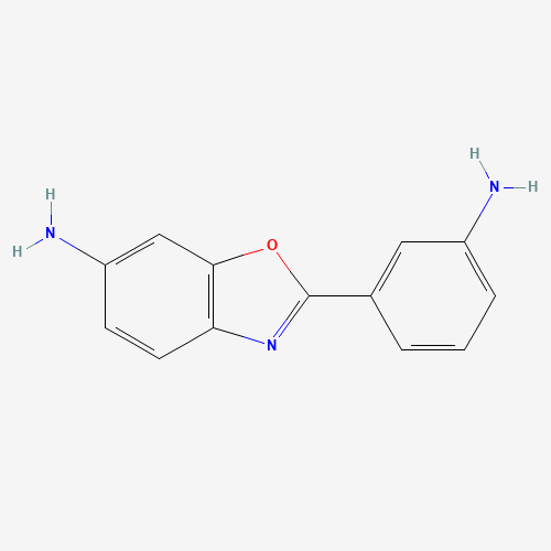 6-Amino-2-(3-aminophenyl)benzoxazole (CAS: 313502-13-5) - Chemical Structure and Molecular Formula 