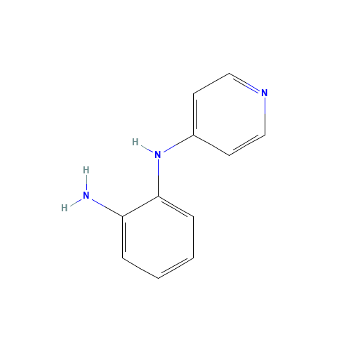 4-(2-Aminoanilino)pyridine (CAS: 65053-26-1) - Chemical Structure and Molecular Formula 