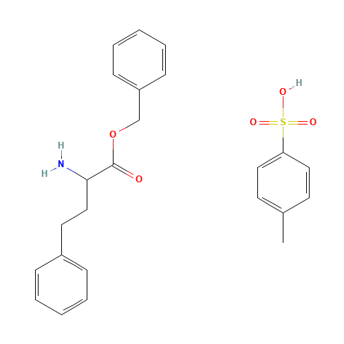 (2S)-2-Amino-benzenebutanoic Acid Benzyl Ester Tosylate Salt (CAS: 117560-24-4) - Chemical Structure and Molecular Formula 