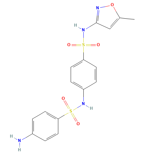 N-(4-Aminobenzenesulfonyl) Sulfamethoxazole (CAS: 135529-16-7) - Chemical Structure and Molecular Formula 