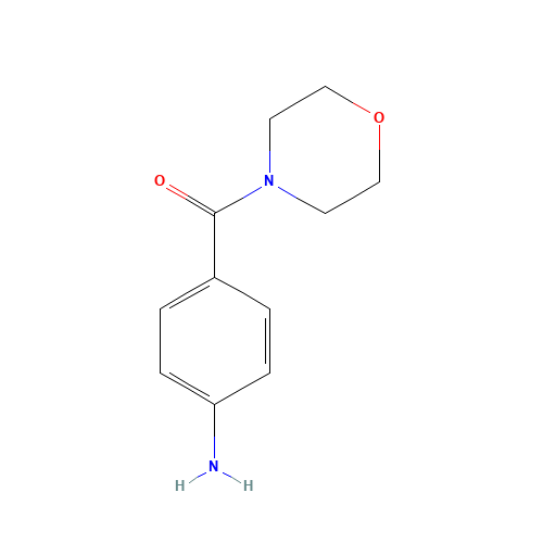 p-Aminobenzoylmorpholine (CAS: 51207-86-4) - Chemical Structure and Molecular Formula 